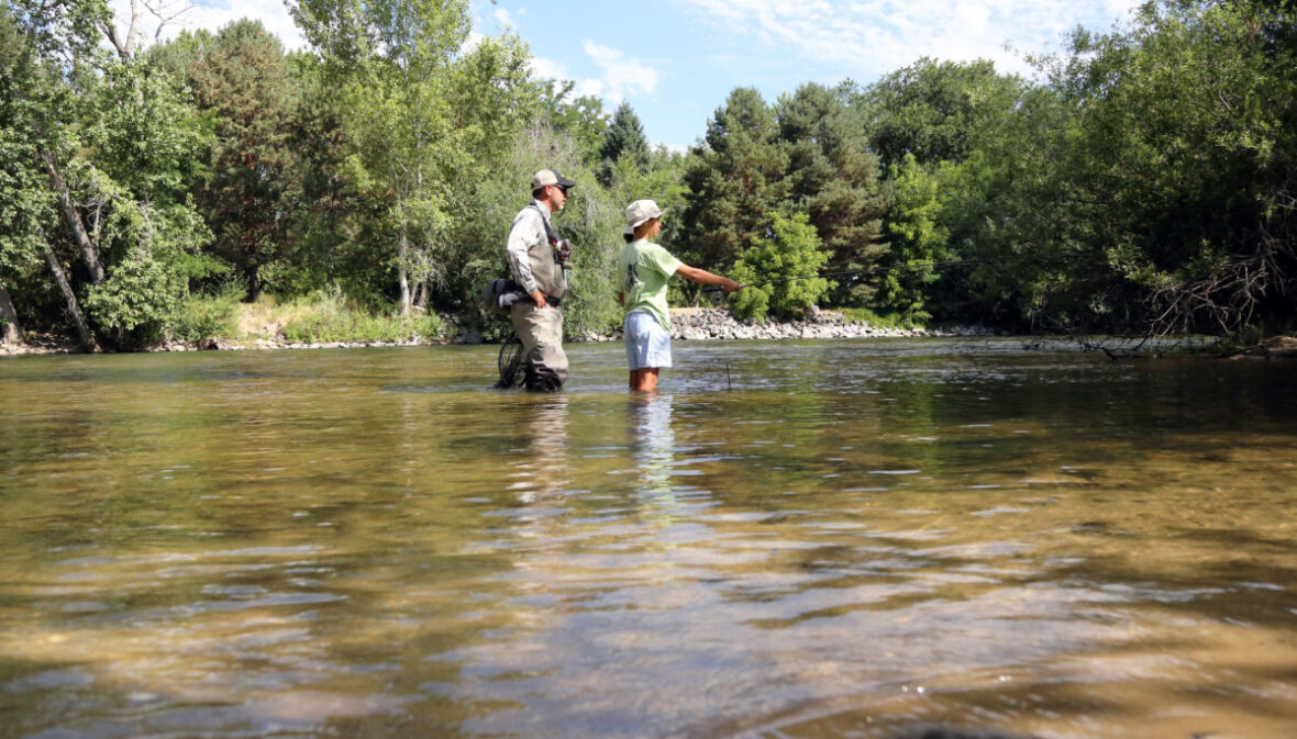 Fishing 'gypsy' teaches teens and Sun Valley celebrities