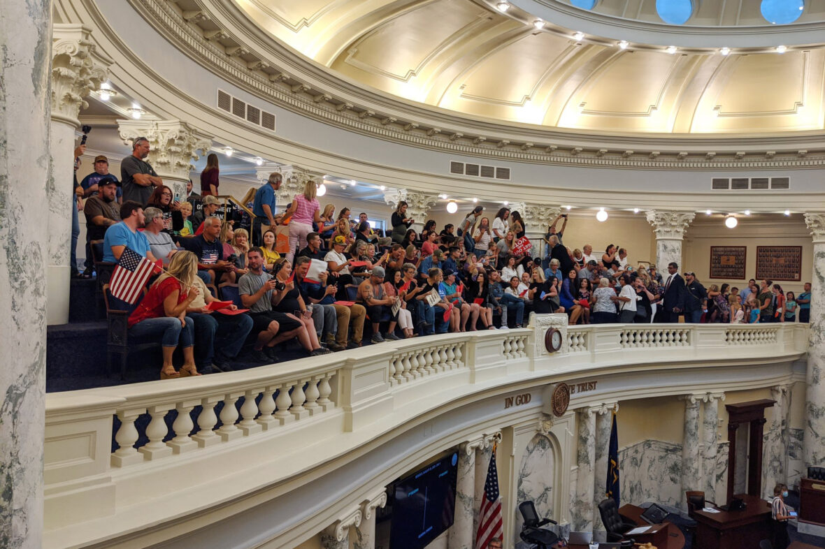 Large Crowds Protestors Turn Out For Special Session