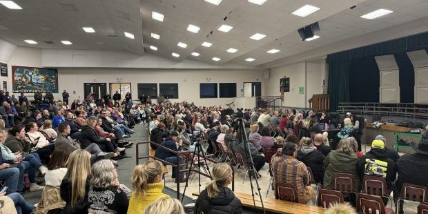 Hundreds attend a Lakeland School Board workshop over budget cuts after a levy failure Wednesday evening. 